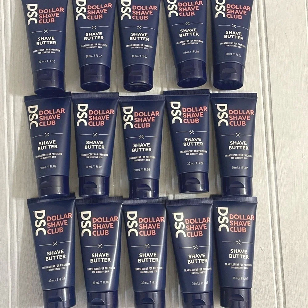 Dollar Shave Club Shave Butter Set Of 15 One Ounce Travel Size Sealed Tubes New